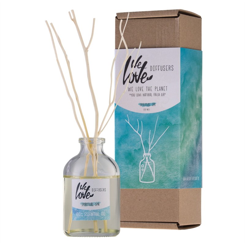 Heel veel goeds vleugel samenwerken Natuurlijke Essentiële Olie met Geurstokjes 50 ml Spiritual Spa We Love The  Planet