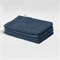 Biologisch katoenen washandjes donkerblauw set van vier Yumeko