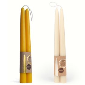 Bijenwas Dompelkaars Set van 2 Dipam