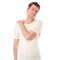 T-shirt korte mouw Biologische Wol Zijde man Wit Living Crafts