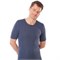 Thermoshirt korte mouw Biologische Wol Zijde man Blauw Living Crafts