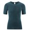 Petrol t-shirt Biologische Wol Zijde man Living Crafts