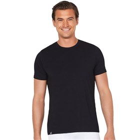 Image of Heren T-shirt Ronde Hals Bamboe - Zwart