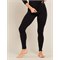 Zachte dames legging met brede tailleband bamboe - Zwart Boody