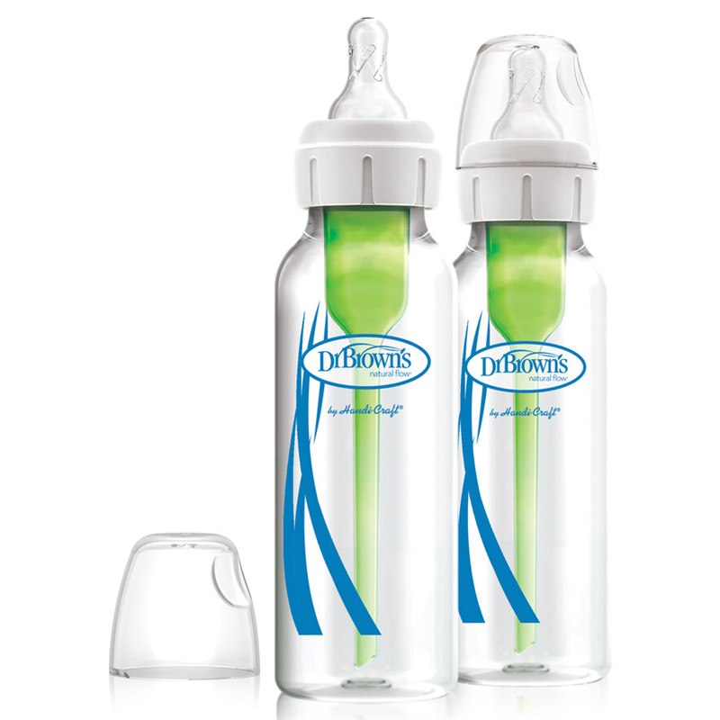 Belang Wasserette Sportschool Duopack Glazen Babyfles Smalle Hals Options+ Dr Brown's 250 ml BPA-vrij  vernieuwd