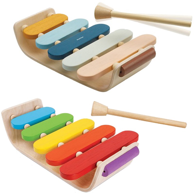 Houten Baby Gekleurd Plantoys muziekinstrument van duurzaam