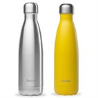 Lekdichte RVS thermosfles met RVS dop 500ml Qwetch
