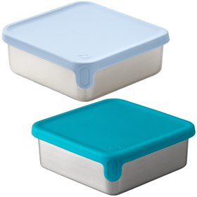 RVS Lekdicht Bakje Big Square Dipper voor Rover Planetbox 10x10x3,3 PlanetBox