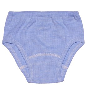 Blauwe onderbroek biologische wol, biokatoen en zijde Cosilana