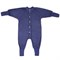 Pyjama Blauw 1-delig zonder voetjes biologisch wol badstof Cosilana