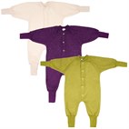 Pyjama 1-delig zonder Voetjes Biologisch Wollen Badstof Cosilana