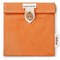 Oranje SnacknGo Bio herbruikbaar zakje 18x18 cm RollEat