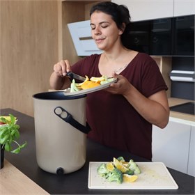 Ronde Bokashi composteer fermenteer lekdichte keukenemmer 9L Bokashi