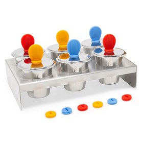 Image of Mini RVS IJsvormpjes Rond Set van 6 in Rekje