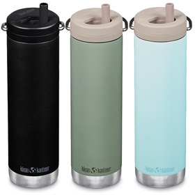 Drinkbeker met Rietje RVS TKWide Insulated Twist Cap 590 ml Klean Kanteen