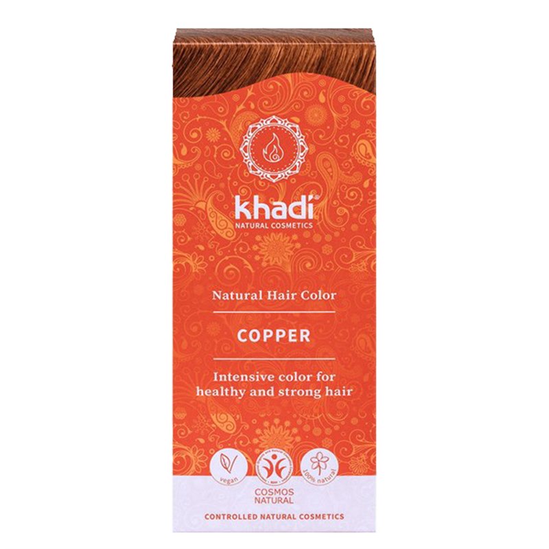 Oprechtheid onze wasmiddel Natuurlijke Haarverf met Henna Copper Khadi plantaardig