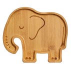 Bord van bamboehout olifant