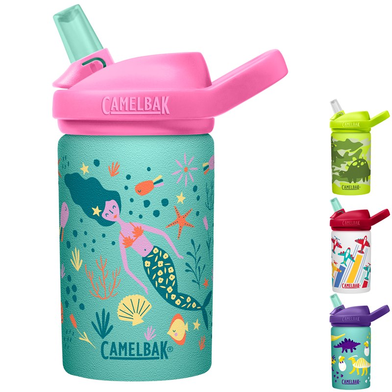 Grammatica gebrek Net zo Eddy+ Kids RVS Drinkfles Enkelwandig 400 ml CamelBak duurzame bidon