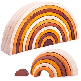 Houten Speelgoed Regenboog Naturel Bigjigs