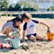 Duurzaam strand speelgoed emmer van gerecycele materiaal