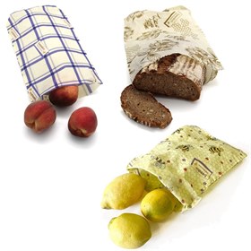 Image of Herbruikbare Lunchbag Bijenwasdoek Beeskin - S