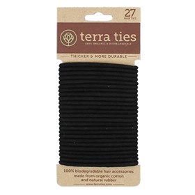 Haarelastiekjes Natuurrubber Plasticvrij Set van 27 Terra Ties