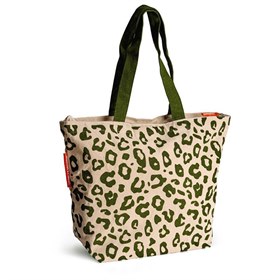 Image of Sterke Shopper Gerecycled Materiaal 54x40x18 - Luipaard