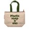 Sterke Shopper Gerecycled Materiaal No More Plastic Plastic soep is vies