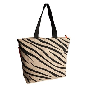 Sterke Shopper Gerecycled Materiaal Zebra No More Plastic