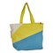 Sterke Shopper Gerecycled Materiaal 54x40x18 Yellow Teal NoMorePlastic