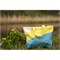 Sterke Shopper Gerecycled Materiaal 54x40x18 Yellow Teal NoMorePlastic