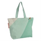 Sterke Shopper Gerecycled Materiaal 54x40x18 Soft Mint NoMorePlastic