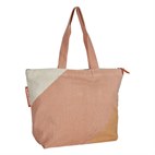 Sterke Shopper Gerecycled Materiaal 54x40x18 Salmon Pink NoMorePlastic