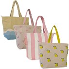 Sterke Shopper Gerecycled Materiaal met Rits 54x40x18 NoMorePlastic