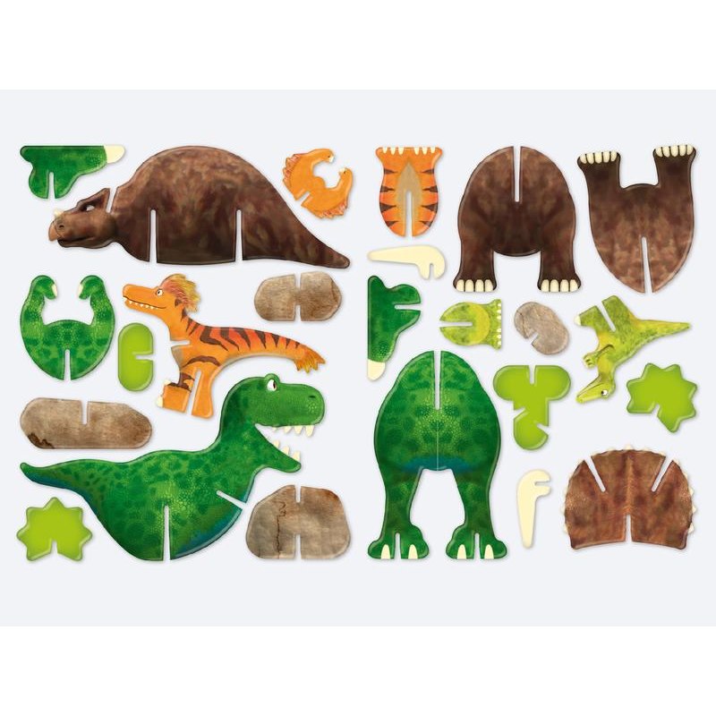 Toevallig logboek Weekendtas Dinosaurus Pop out Bouwpakket Duurzaam Speelgoed Playpress Toys