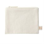 Canvas Pouch Tasje met Rits 14 x 11 cm Bo Weevil Natural White
