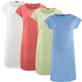 Lang Nachthemd Dames Pyjama Korte Mouw Biologisch Katoen Living Crafts