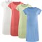 Lang Nachthemd Dames Pyjama Korte Mouw Biologisch Katoen Living Crafts