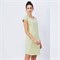 Lang Nachthemd Dames Pyjama Korte Mouw Biologisch Katoen Groen Living Crafts