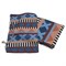 Multipattern Eco Deken van Gerecycled Katoen Africa met Tas David Fussenegger