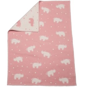 GOTS Deken van Biokatoen Flanel Lena Neushoorns 75 x 100 cm David Fussenegger