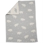 Wieg Deken van Biokatoen Flanel Lena Neushoorns 75 x 100 cm David Fussenegger