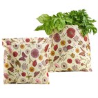 Set van 2 Vegan Bee's Wrap Bags 27,5 x 27,5 cm Bee's Wrap