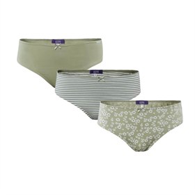 Damesslip Bio Katoen en Elastan Set van 3 Pistachio Living Crafts