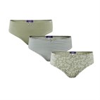 Damesslip Bio Katoen en Elastan Set van 3 Pistachio Living Crafts