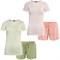 Zomer Dames Pyjama Korte Mouw en Short Biologisch Katoen Living Crafts