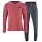 Herenpyjama Lange Mouw en Broek Biologisch Katoen Rood Living Crafts