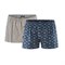 Heren Boxershort Biologisch Katoen Set van 2 Living Crafts Blauw Groen
