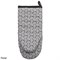 Ovenwant van Biokatoen 32 x 16 cm Floral Zwart-Wit Tranquillo