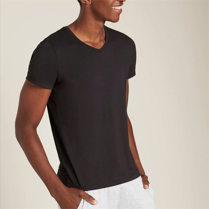Heren T shirt V Hals Bamboe Boody duurzaam geproduceerd